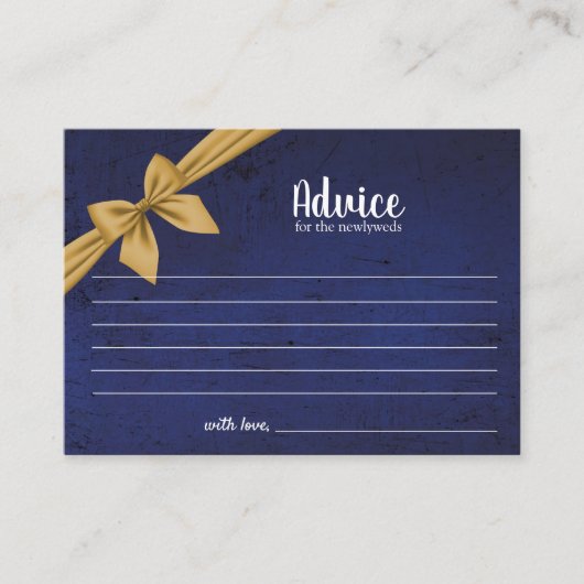 Ratenkarte | Dunkelblau mit Goldbuw Platzkarte (Vorderseite)