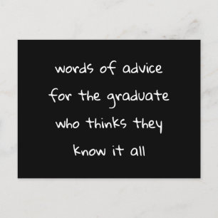 Ratenkarte für das Party des Absolventen Postkarte