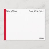 Ratenkarte für das Party des Absolventen Postkarte (Rückseite)