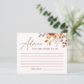 Ratenkarte für die Blume von Autumn Boho (Stehend Vorderseite)