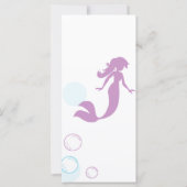 Ratenkarte für die Mama-zu-be-Meerjungfrau-Kinderd (Rückseite)