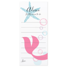 Ratenkarte für die Mama-zu-be-Meerjungfrau-Kinderd