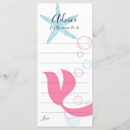 Ratenkarte für die Mama-zu-be-Meerjungfrau-Kinderd