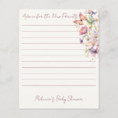 Ratenkarte für die vom Schmetterling verzauberte B (Rückseite)