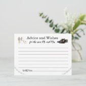 Ratenkarte für Hochzeiten Hinweiskarte (Stehend Vorderseite)