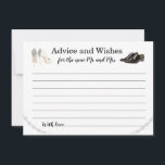 Ratenkarte für Hochzeiten Hinweiskarte<br><div class="desc">Hochzeit wünscht sich gut Hochzeitsratgeber-Karte High Heel Schuh Herren Kleid Schuhe Perlen</div>