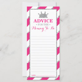 Ratenkarte für Mama-zu-be, Babydusche Imitate Silb