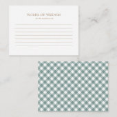 Ratenkarte - rustikale Herbstdusche Hinweiskarte (Vorne/Hinten)