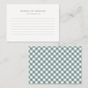 Ratenkarte - rustikale Herbstdusche Hinweiskarte