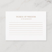 Ratenkarte - rustikale Herbstdusche Hinweiskarte (Vorderseite)