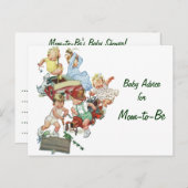 Ratenkarten der Mama, Vintage Kleinkinder- und Feu Postkarte (Vorne/Hinten)