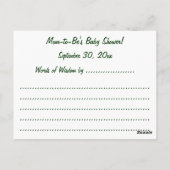 Ratenkarten der Mama, Vintage Kleinkinder- und Feu Postkarte (Rückseite)