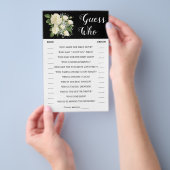 Ratess Wer | Paare & Brautparty Game Card Flyer (Handgriff)