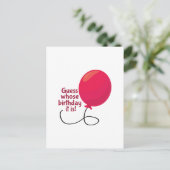 Ratess, wessen Geburtstag Postkarte (Stehend Vorderseite)