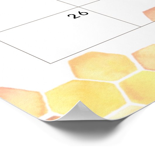 Ratet Baby Due Date Kalender Poster (Ecke)