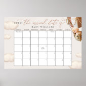 Ratet den Fälligkeitsdatum des Braunbären Poster (Vorne)