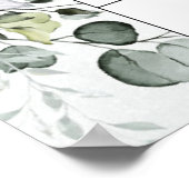Ratet den Fälligkeitskalender Eukalyptus Greenery Poster (Ecke)