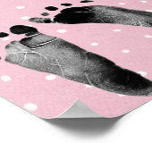 Ratet den Fälligkeitszeitkalender mit Footprints P Poster (Ecke)