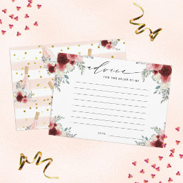 Ratet der Braut, Champagner floral zu sein Begleitkarte