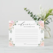 Ratet der Braut, Champagner floral zu sein Begleitkarte (Stehend Vorderseite)