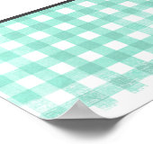 Ratet Due Date Calendar Baby Footprints Poster (Ecke)