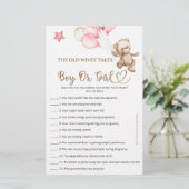 Ratet, Junge oder Mädels Teddy Bär Babydusche (Stehend Vorderseite)