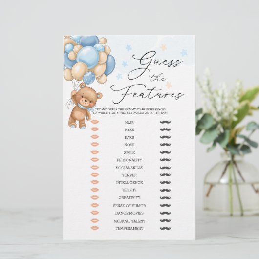 Ratet mal, das Baby verfügt über ein Baby-Duschspi (Stehend Vorderseite)