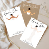 Ratet mal, die Braut sei eine Kleidungskarte Einladung