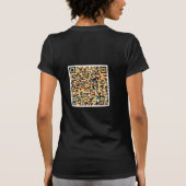 Ratet mal, Hühner-Hintern QR-Code-Shirt T-Shirt (Rückseite)