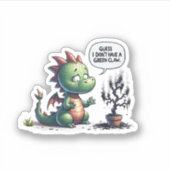 Ratet mal, ich habe keine grüne Klaue - Niedlicher Aufkleber (Vorderseite)