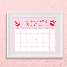 Ratet mal, wann das Geburtstag der Kinderdusche be Poster