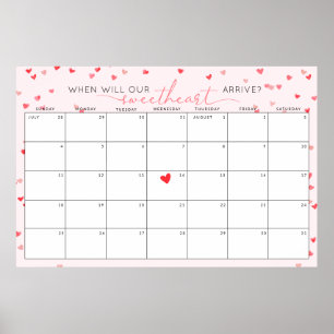 Ratet mal, wann die Kleine Sweetheart Baby Dusche  Poster