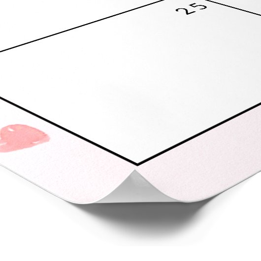 Ratet mal, wann die Kleine Sweetheart Baby Dusche Poster (Ecke)