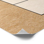 Ratet mal, wann die Rustikalen rosa Wolken Gold St Poster (Ecke)