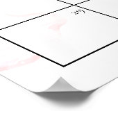 Ratet mal, wann die Teddy Bear Pink Baby Dusche is Poster (Ecke)