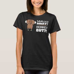 Ratet mal, was Affe Hintern Funny Monkey Hintern A T-Shirt