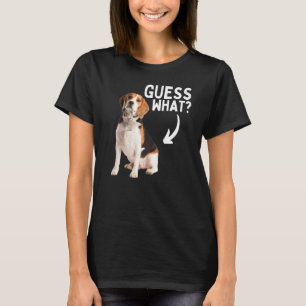 Ratet mal, was Beagle Hintern Jagd Hunde Besitzer  T-Shirt