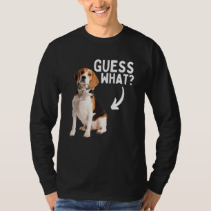 Ratet mal, was Beagle Hintern Jagd Hunde Besitzer  T-Shirt