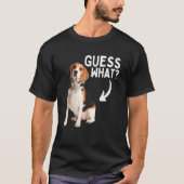 Ratet mal, was Beagle Hintern Jagd Hunde Besitzer  T-Shirt (Vorderseite)