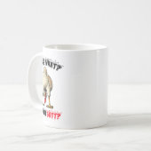 Ratet mal, was Chicken Hintern Hühnchen Stuff Joke Kaffeetasse (Vorderseite Links)