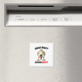 Ratet mal, was Chicken Hintern Hühnchen Stuff Joke Magnet (In Situ (Geschirrspüler))