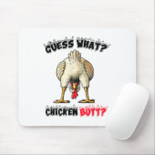 Ratet mal, was Chicken Hintern Hühnchen Stuff Joke Mousepad (Mit Mouse)