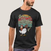 Ratet mal, was Chicken Hintern Hühnerjoch Retro Vi T-Shirt (Vorderseite)