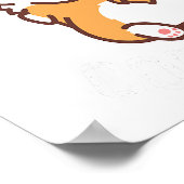 Ratet mal, was Corgi Hintern Funny Corgi Dog Gesch Poster (Ecke)