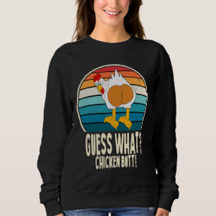 Ratet mal, was der Hintern des weißen Designs für Sweatshirt