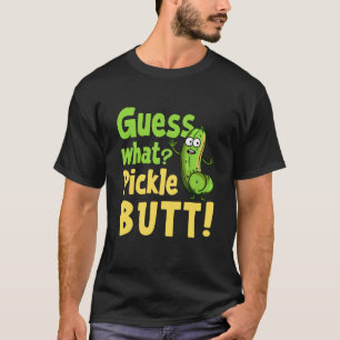 Ratet mal, was für ein Hintern! Funny Cucumber Mem T-Shirt