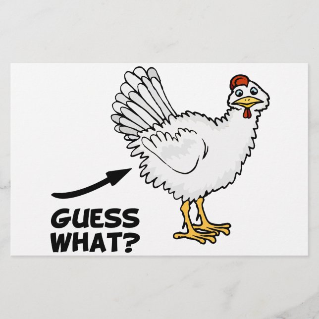 Ratet mal, was für ein Hühnchen-Hintern (Vorderseite)