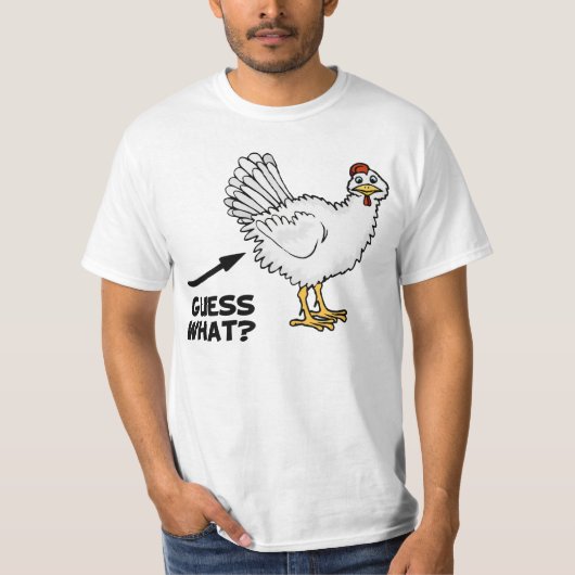 Ratet mal, was für ein Hühnchen-Hintern T-Shirt (Vorderseite)