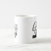 Ratet mal, was Hühnchen Hintern Funny Happy Kaffeetasse (Mittel)