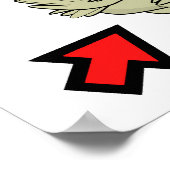 Ratet mal, was Hühnchen Hintern Funny Poster (Ecke)